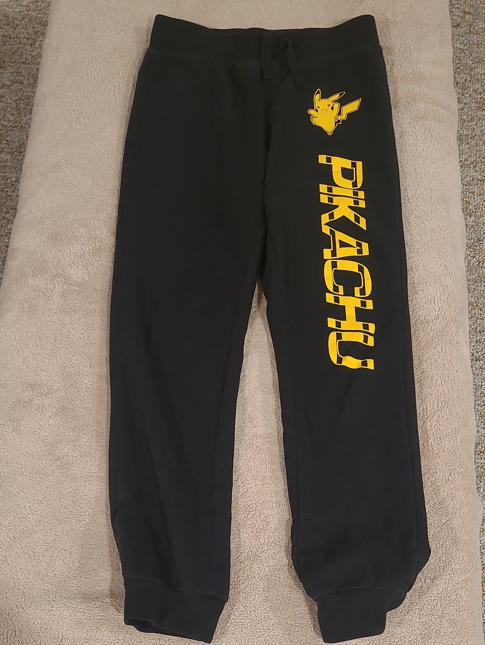 Pokemon Pikachu Black Jogger Pants  M
